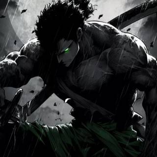 One Piece black desktop wallpaper
