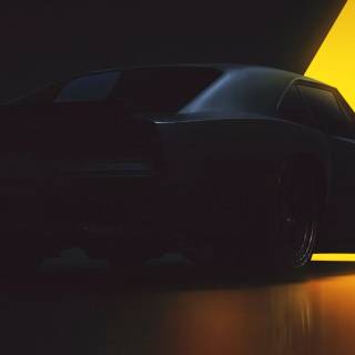 4k minimal car wallpaper