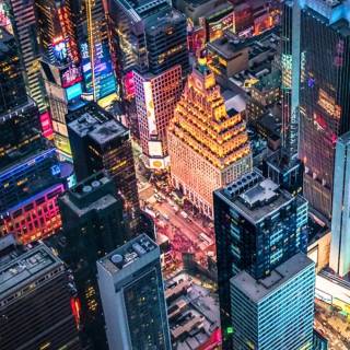 iPhone city lights wallpaper