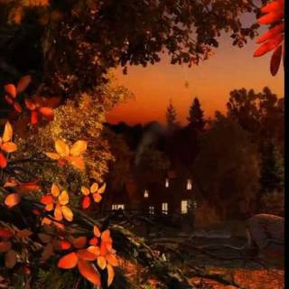 Moody autumn iPhone wallpaper