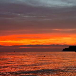 Sea sunset iPhone wallpaper