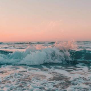 Sea sunset iPhone wallpaper