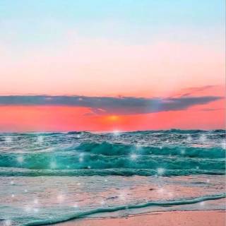 Sea sunset iPhone wallpaper