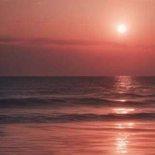 Sea sunset iPhone wallpaper