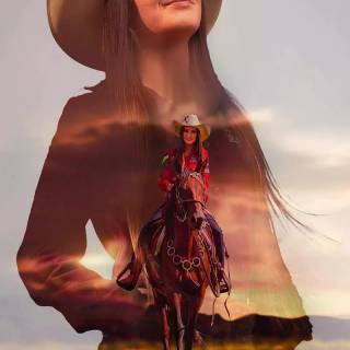 Cowgirl iPhone wallpaper