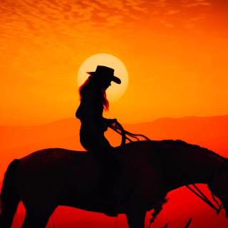 Cowgirl iPhone wallpaper