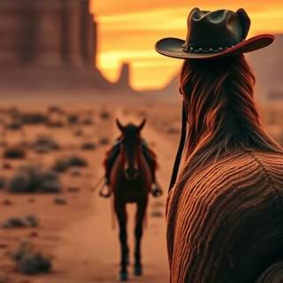 Cowgirl iPhone wallpaper