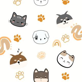Cartoon animal phone wallpaper