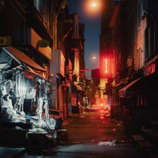 Cyberpunk city iPhone wallpaper