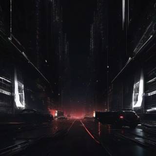 Cyberpunk city iPhone wallpaper