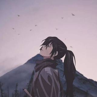 Samurai anime phone wallpaper