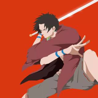 Samurai anime phone wallpaper