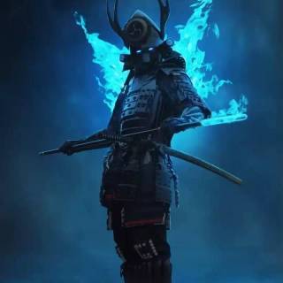 Samurai anime phone wallpaper