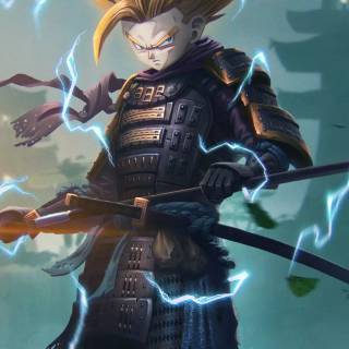 Samurai anime phone wallpaper