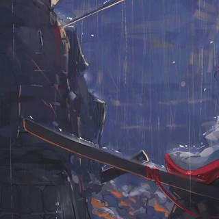 Samurai anime phone wallpaper