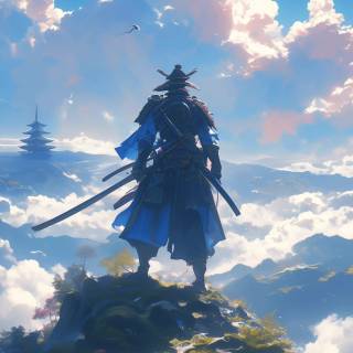 Samurai anime phone wallpaper