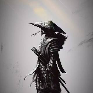 Samurai anime phone wallpaper