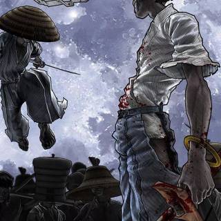 Samurai anime phone wallpaper