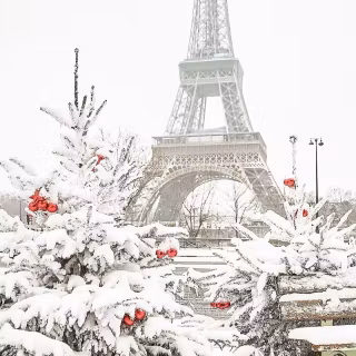 Christmas in Paris wallpaper