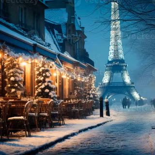 Christmas in Paris wallpaper