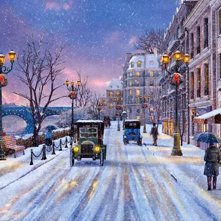 Christmas in Paris wallpaper