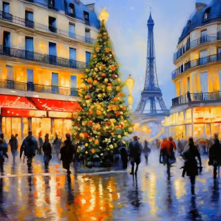 Christmas in Paris wallpaper