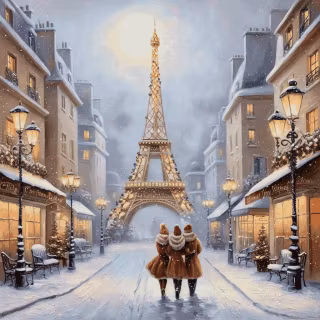 Christmas in Paris wallpaper