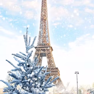 Christmas in Paris wallpaper