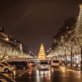 Christmas in Paris wallpaper