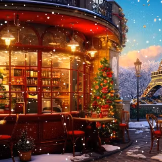 Christmas in Paris wallpaper