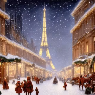 Christmas in Paris wallpaper