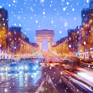 Christmas in Paris wallpaper
