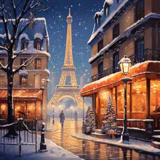 Christmas in Paris wallpaper
