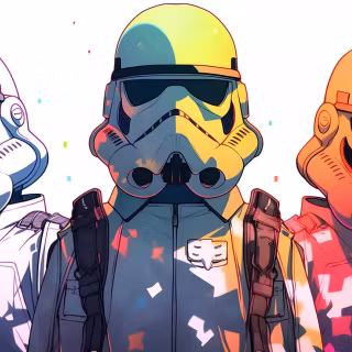 Star Wars white wallpaper