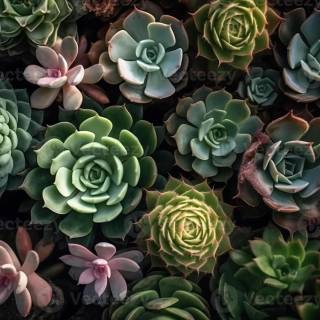 Succulent plants wallpaper