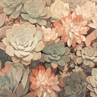 Succulent plants wallpaper