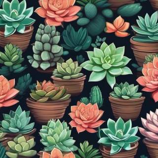 Succulent plants wallpaper