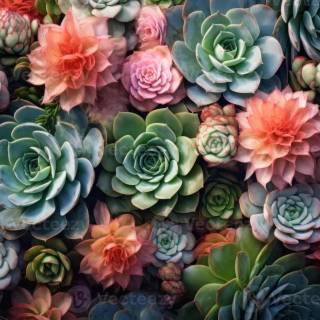 Succulent plants wallpaper