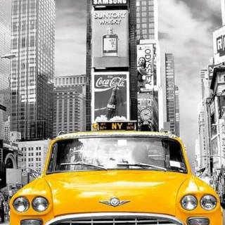 Yellow taxi wallpaper