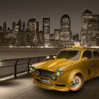Yellow taxi wallpaper