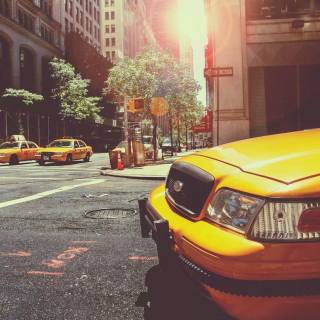 Yellow taxi wallpaper