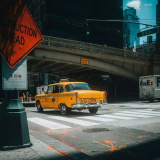 Yellow taxi wallpaper