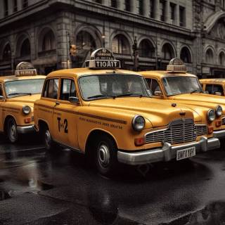 Yellow taxi wallpaper