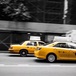 Yellow taxi wallpaper