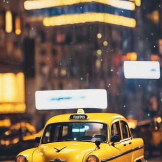 Yellow taxi wallpaper