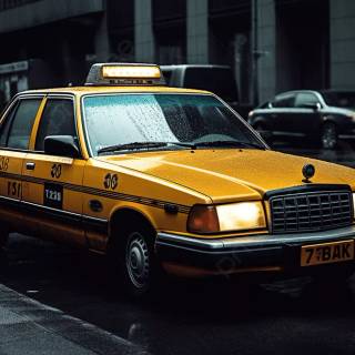 Yellow taxi wallpaper