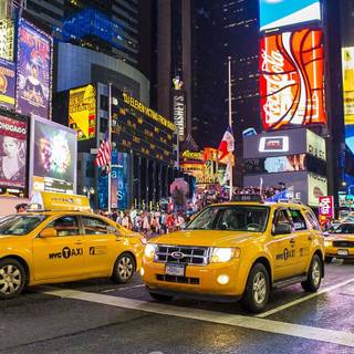 Yellow taxi wallpaper