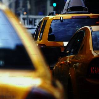 Yellow taxi wallpaper