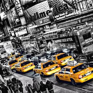 Yellow taxi wallpaper