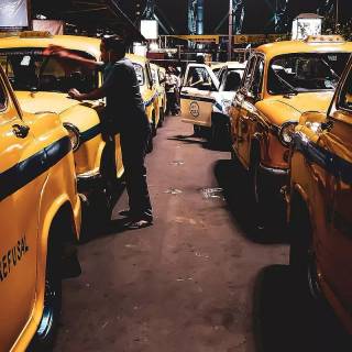 Yellow taxi wallpaper